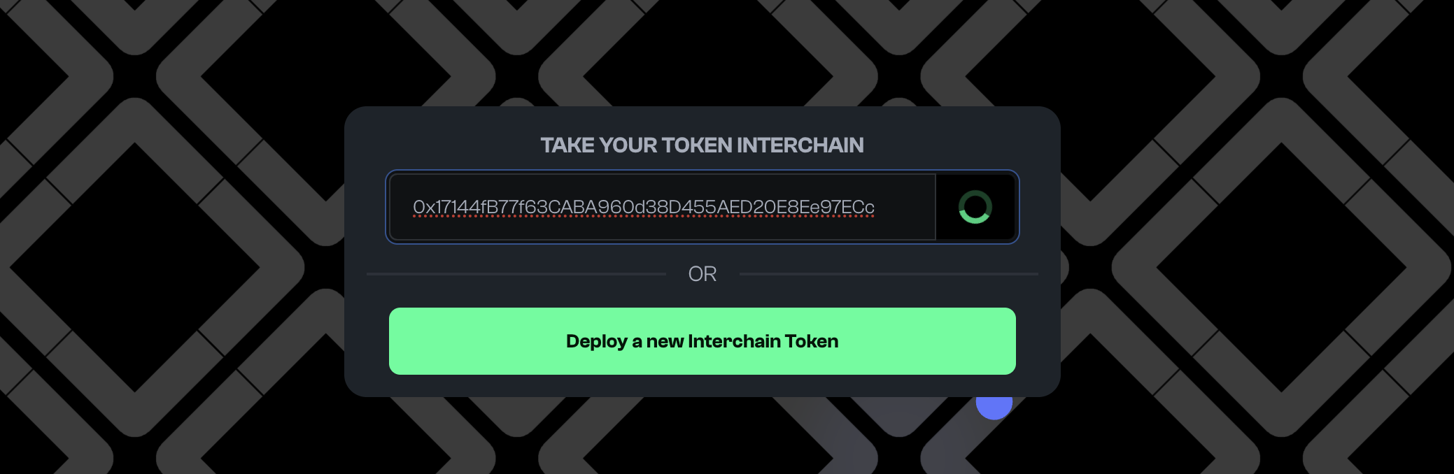 Search for token