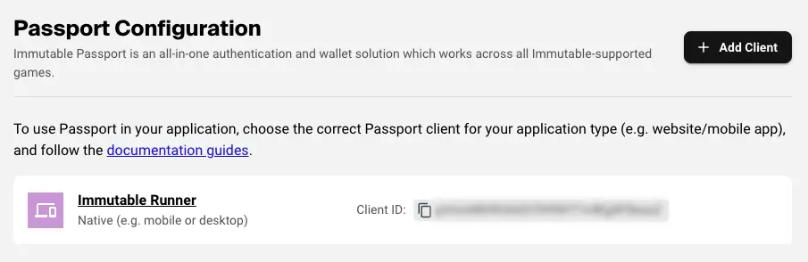 Hub Passport configuration
