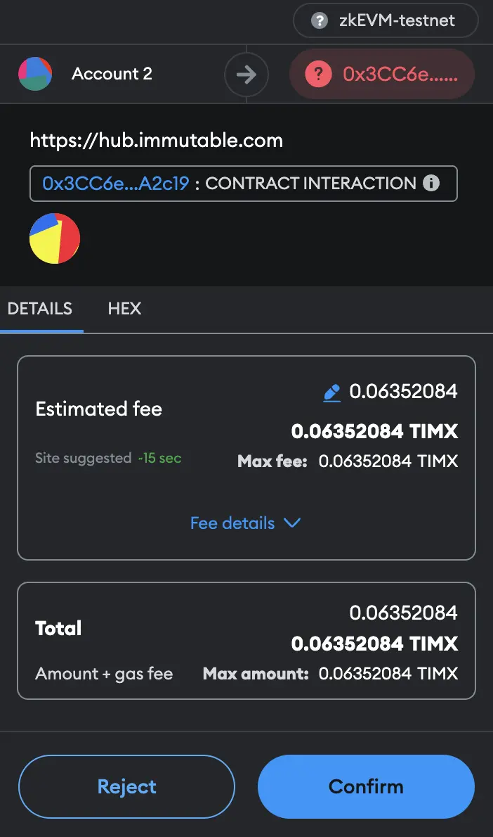 Metamask sign to deploy